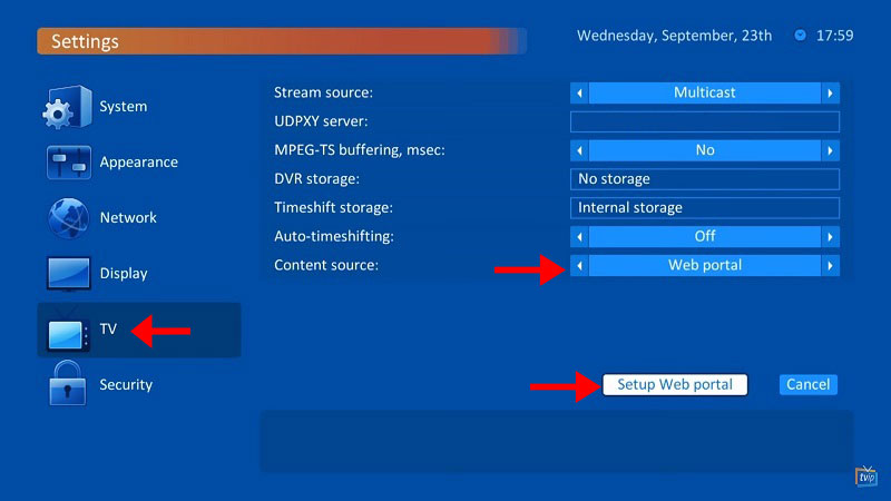 How to setup IPTV on TVIP Box